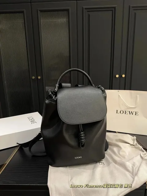 Loewe Flamenco Backpack Drawstring Closure