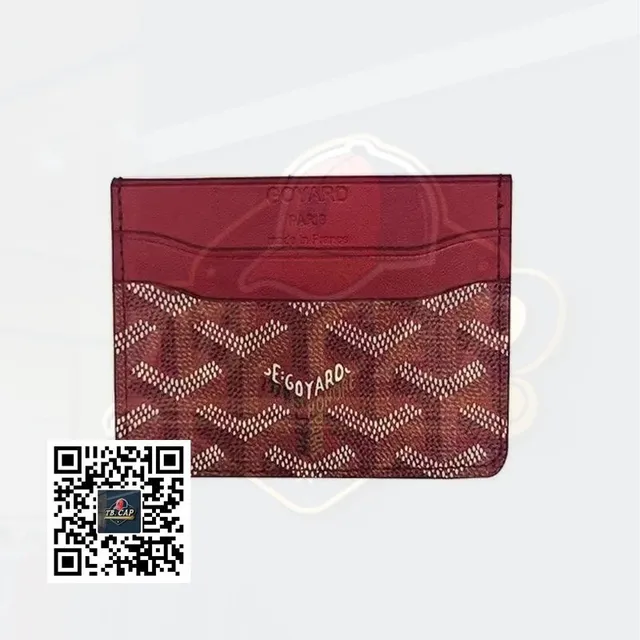 Goyard Card Holder Chevron Canvas