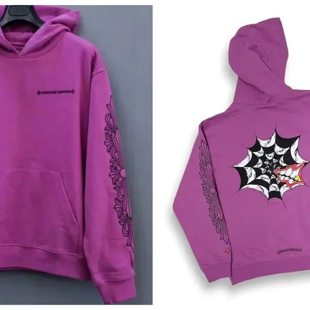Chrome Hearts Hoodie Spider Web Print