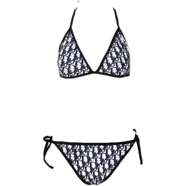 Dior Bikini Set Oblique Logo Print