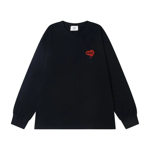 AMI Paris Long Sleeve Tee Heart Logo