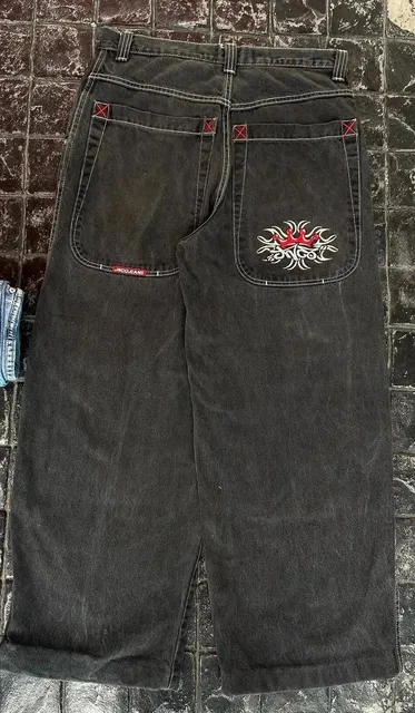 JNCO Baggy Jeans Embroidered Crown