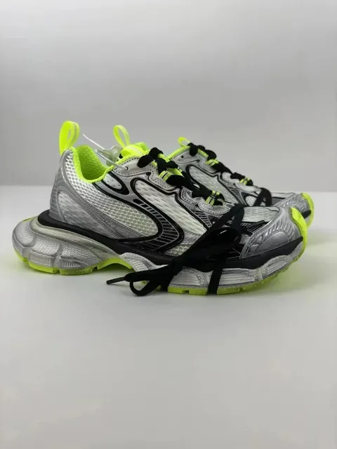 Balenciaga Speed Trainer Silver Neon