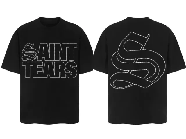 Saint Laurent Graphic T-Shirt Saint Tears Logo