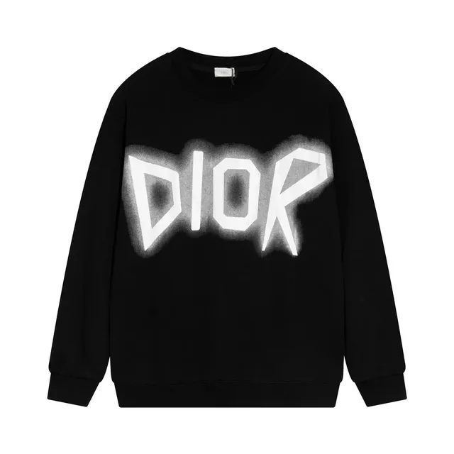 Dior Crewneck Sweatshirt Spray-Paint Logo