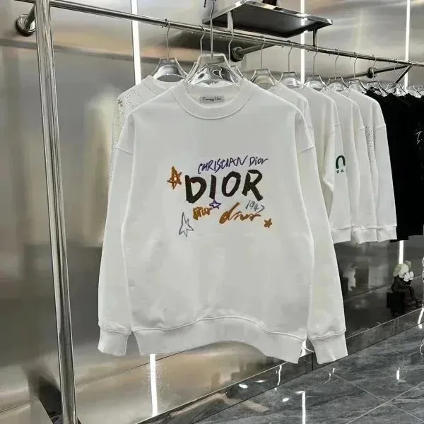 Dior Crewneck Sweatshirt Embroidered Logo