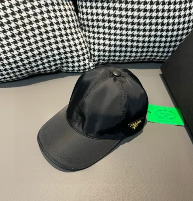 Prada Baseball Cap Nylon with Logo Patch