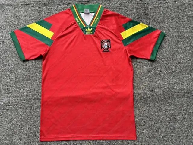 Adidas Portugal National Team Jersey 1986 World Cup Home