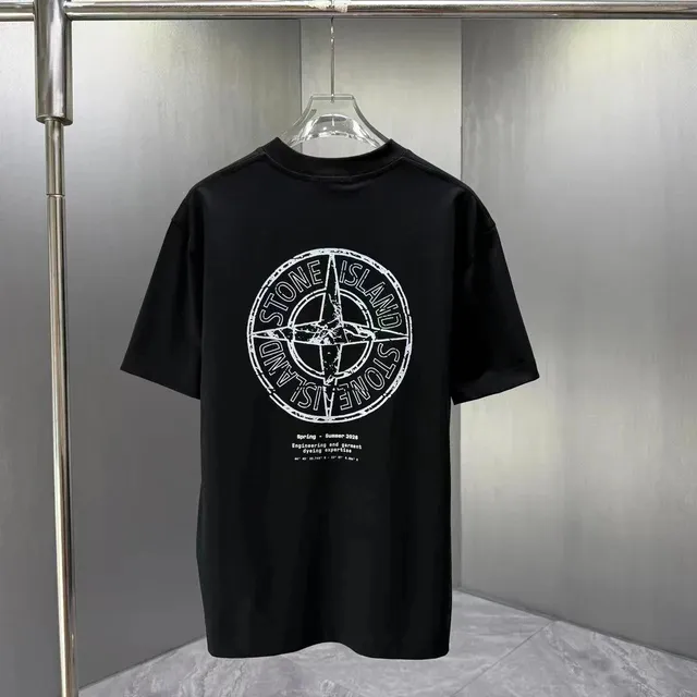 Stone Island Logo T-Shirt Compass Print