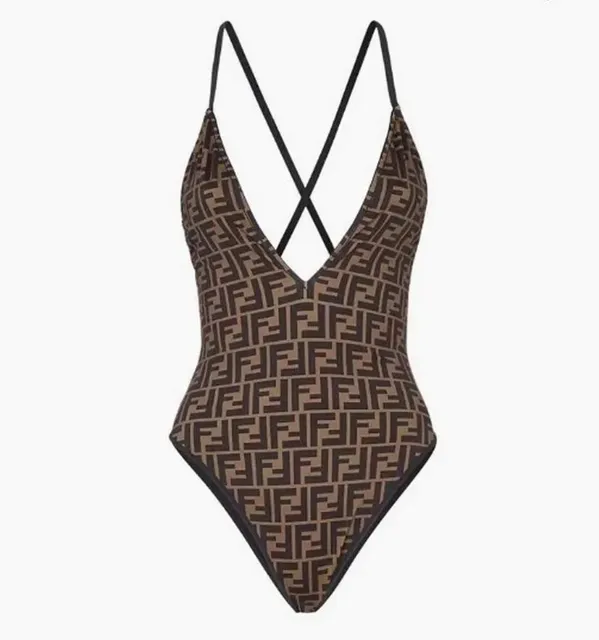 Fendi Monogram Swimsuit FF Logo Print