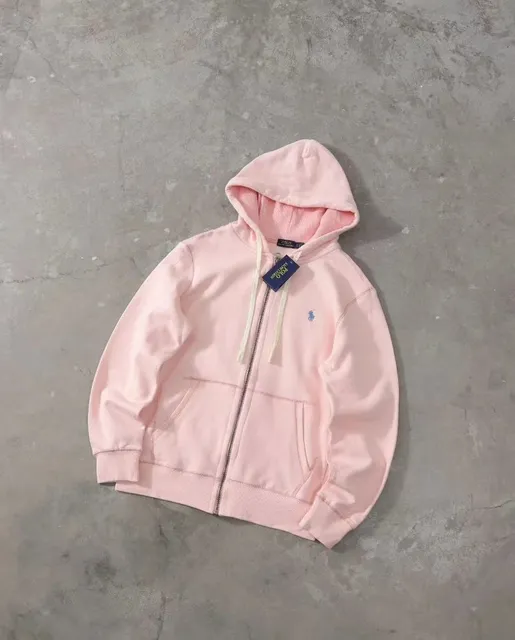 Polo Ralph Lauren Zip-Up Hoodie Pastel Pink