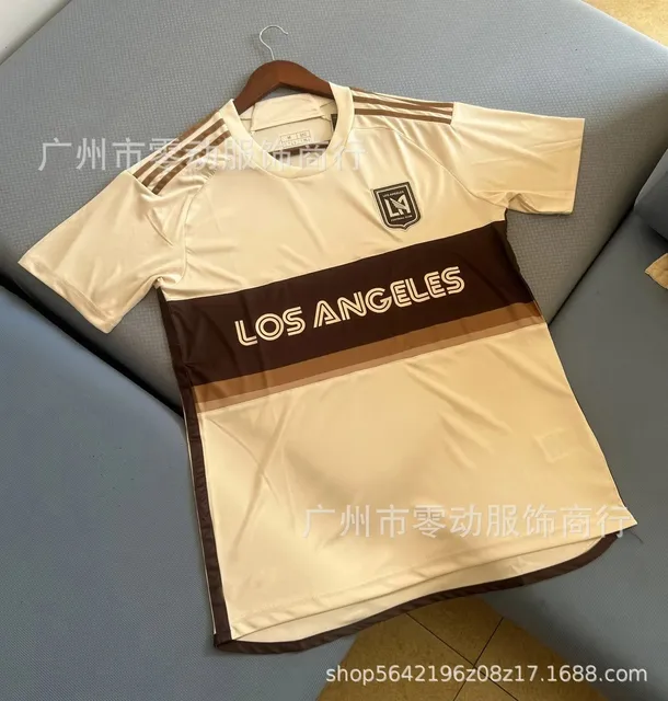 Adidas LAFC Home Jersey Beige Brown Stripe