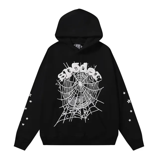 Sp5der Hoodie Spider Web Print