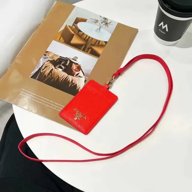 Prada Cardholder Lanyard Saffiano Leather