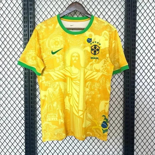 Nike Brazil National Team Jersey Cristo Redentor Print