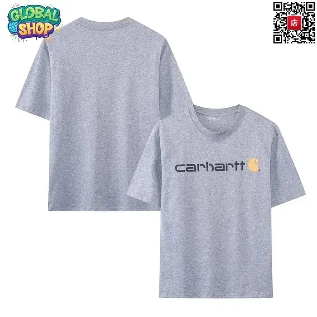 Carhartt Logo T-Shirt Heather Grey