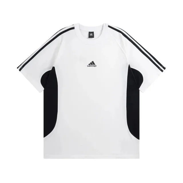 Balenciaga × Adidas T-Shirt Three-Stripe Panel