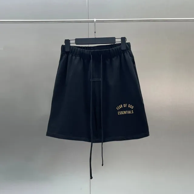 Fear of God Essentials Logo Shorts Gold Arch Logo