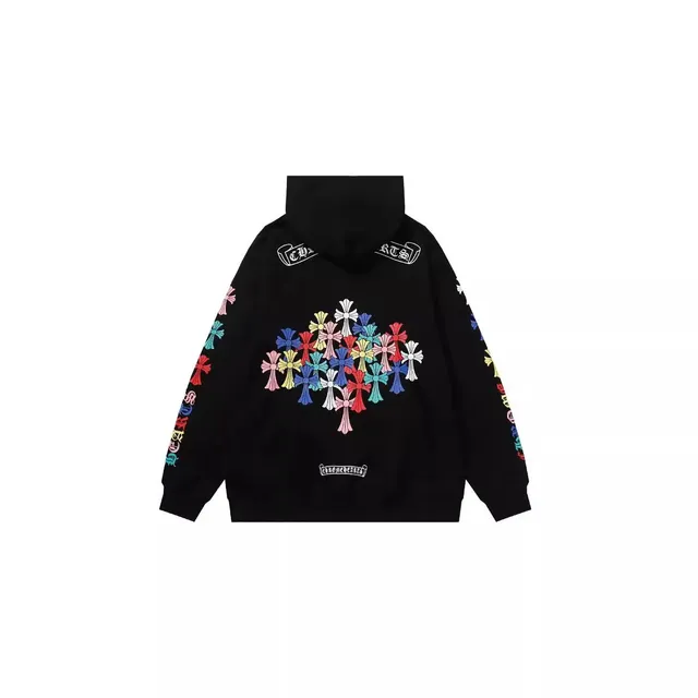 Chrome Hearts Hoodie Multicolor Cross Embroidery