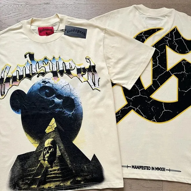 Godspeed Graphic Tee Skull Pyramid Print
