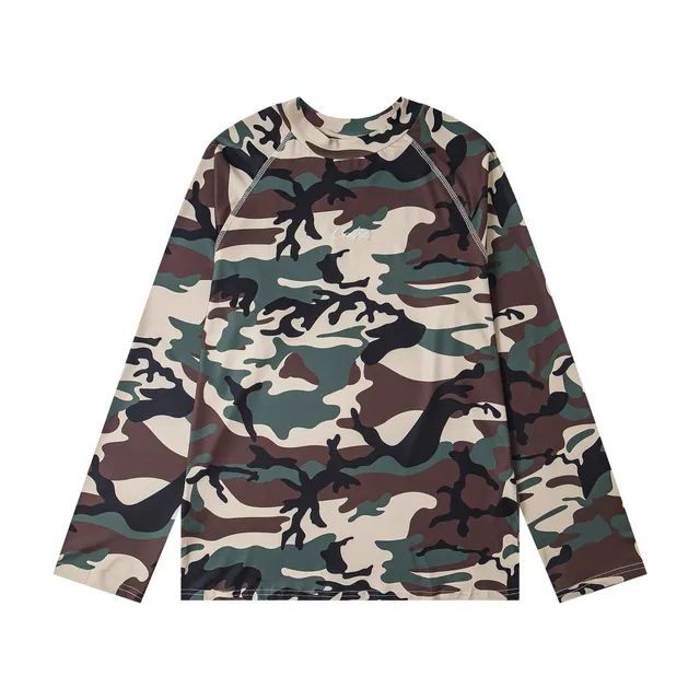Corteiz Long-Sleeve Rash Guard Woodland Camo