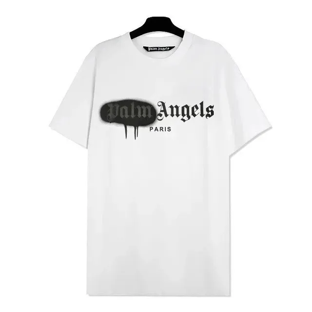 Palm Angels Graphic Tee Spray Paint Logo