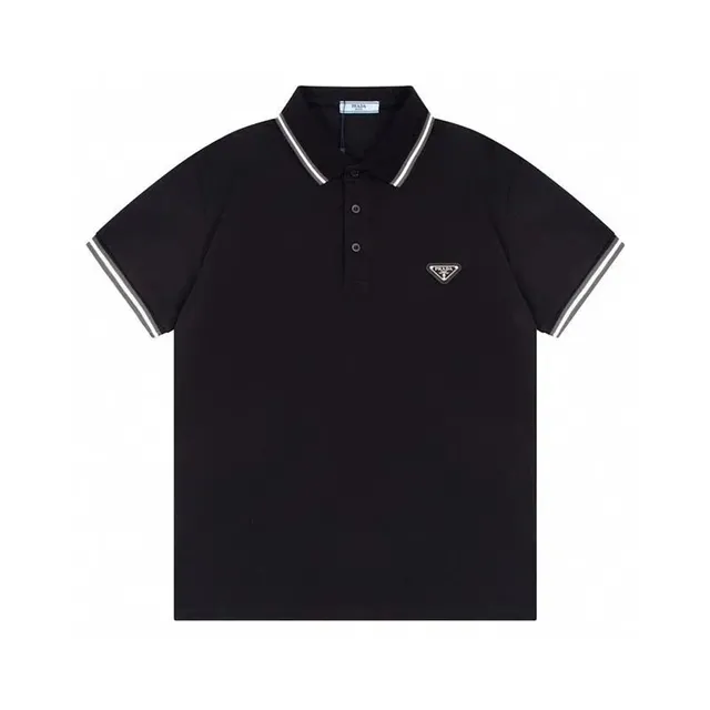 Prada Polo Shirt Triangular Logo