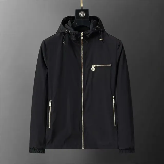 Versace Hooded Windbreaker Medusa Zip