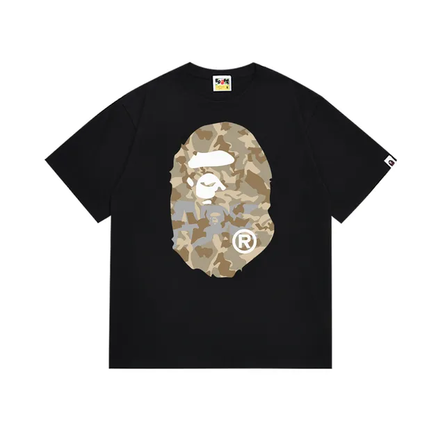 BAPE Shark Tee Desert Camo Ape Head