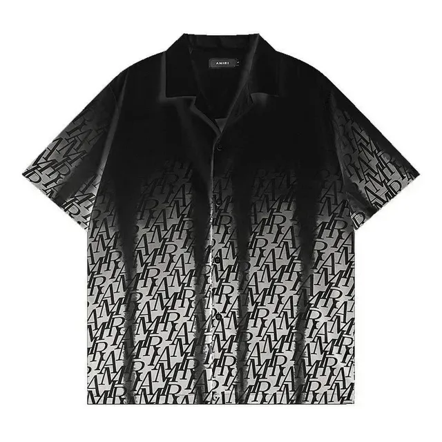 Amiri Logo Print Shirt Gradient Monogram
