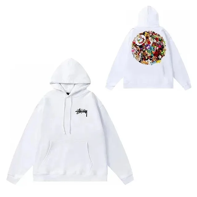 Stüssy Hooded Sweatshirt Bear Print