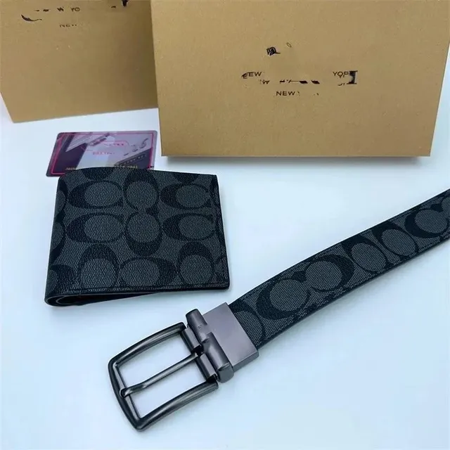 Coach Signature Belt Monogram Print