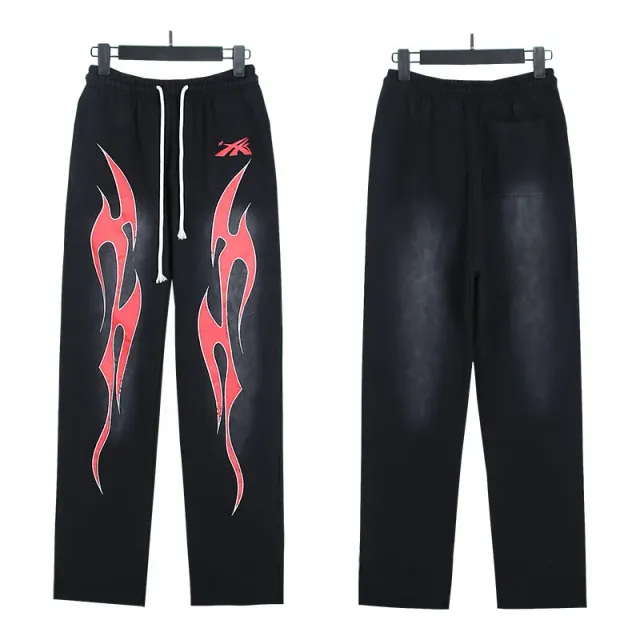 Hellstar Flame Graphic Joggers Flame Print