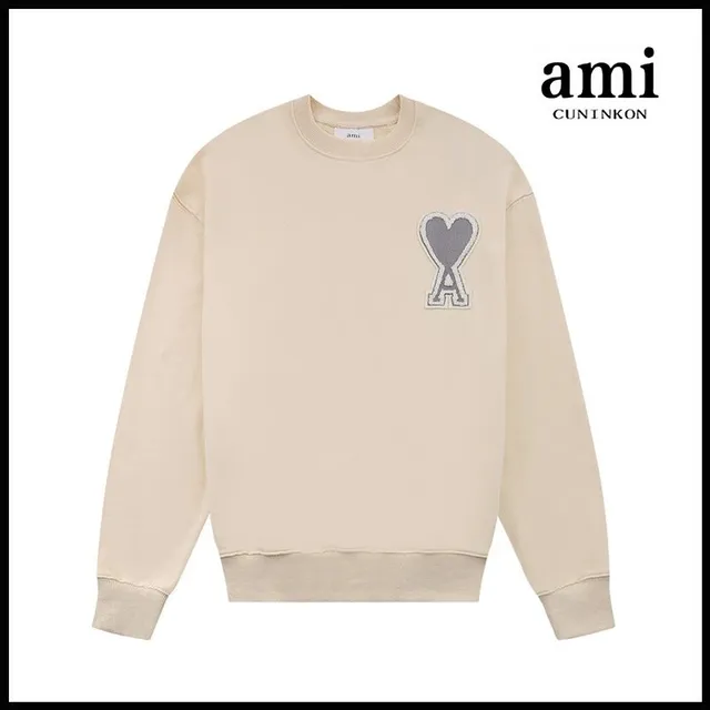 AMI Paris Crewneck Sweatshirt Heart Logo