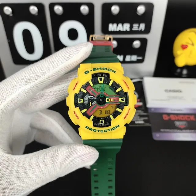 Casio G-Shock GA-110 Jamaica Colorway