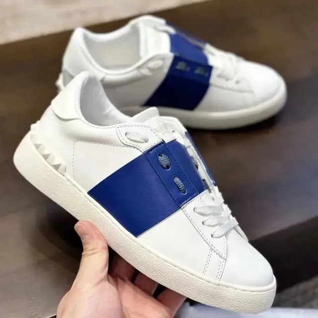 Valentino Rockstud White and Blue