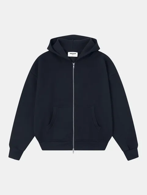Union LA Zip-Up Hoodie Solid Black