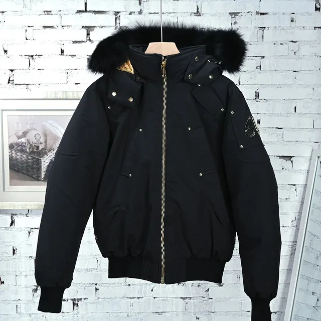 Moncler Down Jacket Fur-Trimmed Hood