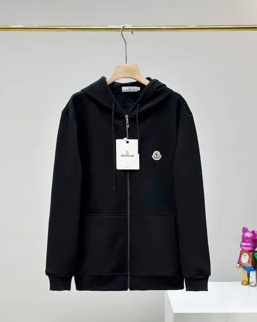 Moncler Zip-Up Hoodie Logo Patch