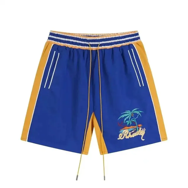 Rhude Embroidered Shorts Palm Tree