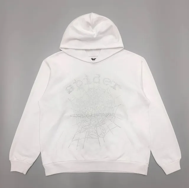 OG Rhinestone Logo Hoodie White