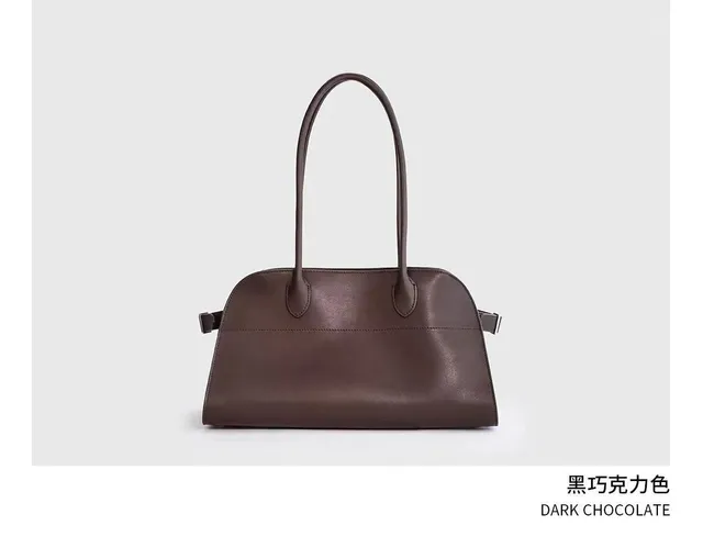 Dome Top-Handle Bag Dark Chocolate