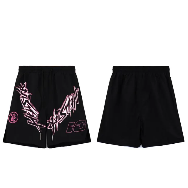 Trapstar Graphic Shorts Pink Logo Print