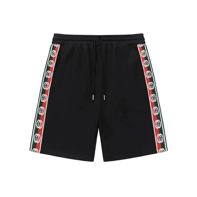 Gucci Web-Striped Shorts GG Tape Side Stripe