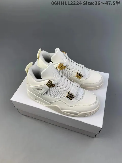 Air Jordan 4 White Gold