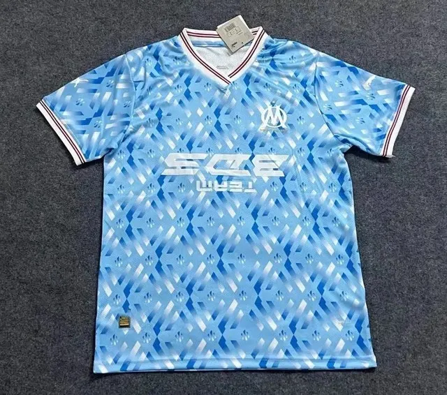 Olympique de Marseille Jersey Diamond Pattern
