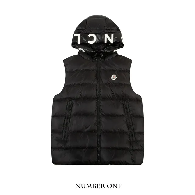 Moncler Puffer Vest Number One Logo Hood