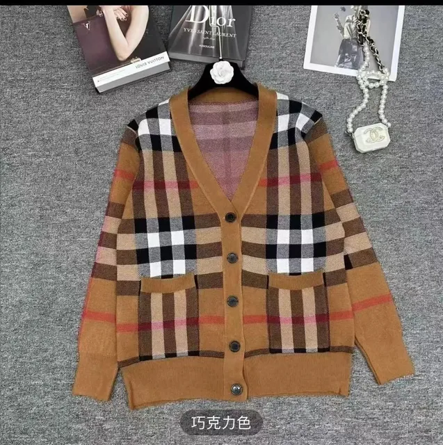 Burberry Check Cardigan