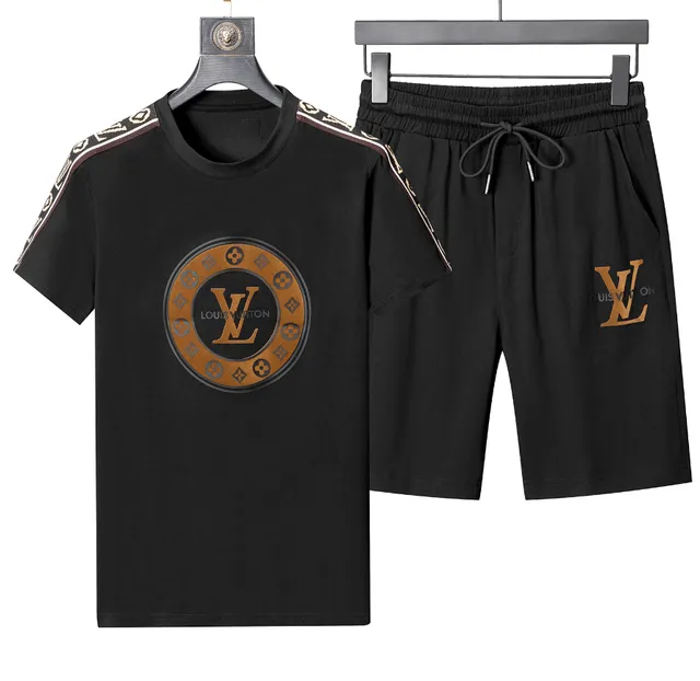 Louis Vuitton T-Shirt and Shorts Set Monogram Logo