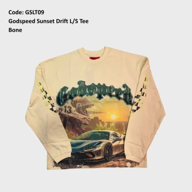 Gslt09 Godspeed Sunset Drift L/S Tee